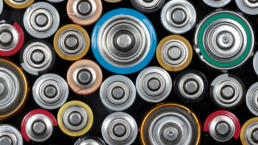 a large number of batteries - electrolytic batteries, which are used for recycling